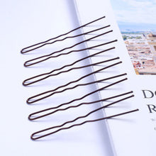 Load image into Gallery viewer, 40pcs 6cm U Shape Hair Clips Bobby Pins for Women Girls Bride Hair Styling Accessories Black Gold Brown Hairpins Metal Barrettes