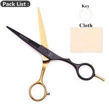 Load image into Gallery viewer, 5.5&quot; AQIABI Hairdressing Scissors Hair Professional Thinning Shears Set Hair Cutting Scissors Barber Scissors 440C Japan A1029