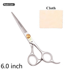 Load image into Gallery viewer, 5.5&quot; AQIABI Hairdressing Scissors Hair Professional Thinning Shears Set Hair Cutting Scissors Barber Scissors 440C Japan A1029