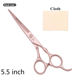 5.5" AQIABI Hairdressing Scissors Hair Professional Thinning Shears Set Hair Cutting Scissors Barber Scissors 440C Japan A1029